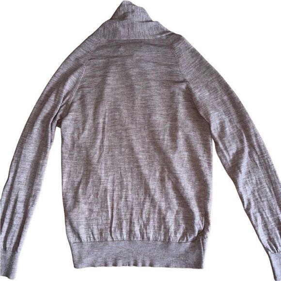 All Saints Wasson Rib Open Front Wool Cardigan Pashmina Pink- Size Medium - Picture 5 of 7